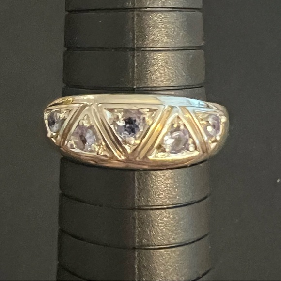 Sterling Silver Genuine Amethyst Ring - Picture 2 of 4
